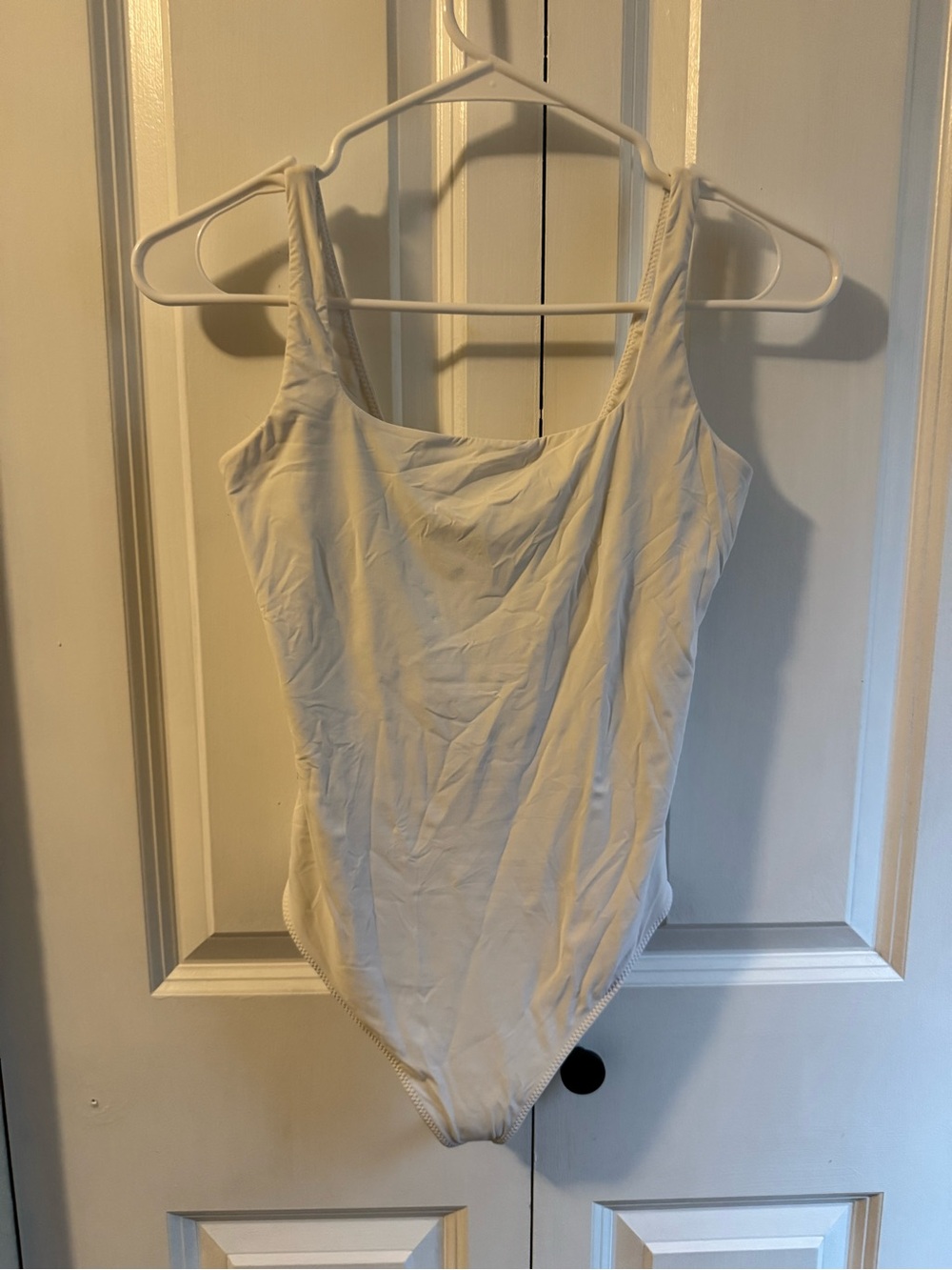 Classic White One-Piece Swimsuit